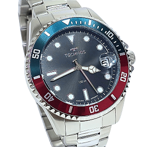 Relógio Technos Masculino Analógico Acqua Prateado 2415DZ/1P
