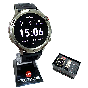 Smartwatch Technos Unissex Connect Sports Call Prateado TSPORTSCAA/6K
