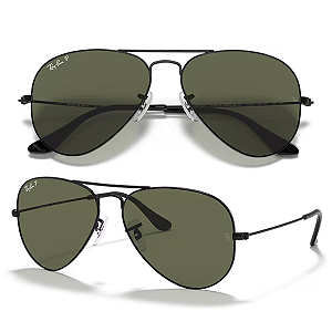 Óculos De Sol Ray Ban Aviator Classic Polarizado RB3025 Tamanho 58