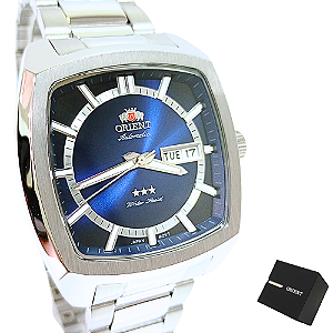 Relógio Orient Masculino Automático Prateado F49SS031 D1SX