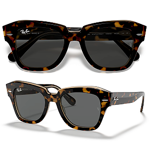 Óculos De Sol Ray Ban State Street RB2186 Tamanho 52