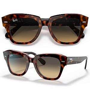 Óculos De Sol Ray Ban State Street RB2186 Tamanho 52