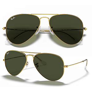 Óculos De Sol Ray Ban Aviator Classic RB3025L Tamanho 58