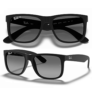 Óculos De Sol Ray Ban Justin Classic Polarizado RB4165L Tamanho 55