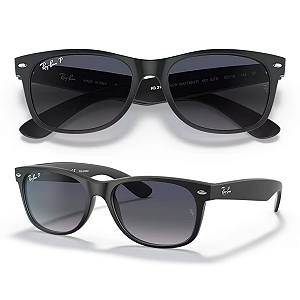Óculos De Sol Ray Ban New Wayfarer Polarizado RB2132 Tamanho 55