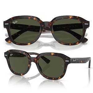 Óculos De Sol Ray Ban Erik Havana RB4398 Tamanho 53