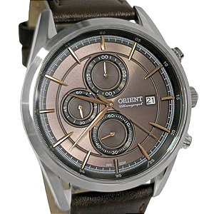 Relógio Orient Cronógrafo Masculino Eternal Couro MBSCC053 N1NX