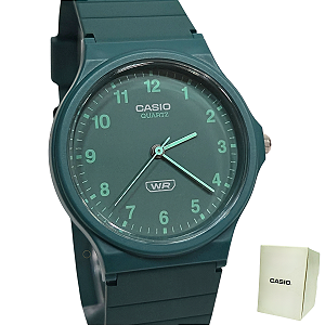 Relógio Casio Analógico Bioresina Unissex Verde MQ-24B-3BDF