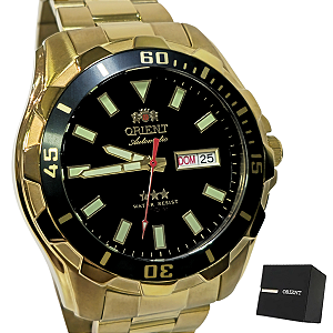 Relógio Orient Automático Masculino Dourado 469GP078 P1KX