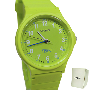 Relógio Casio Analógico Unissex Pop Verde Neon LQ-24B-3BDF