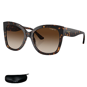 Óculos De Sol Vogue Havana Gradient Brown VO5338S Tamanho 54