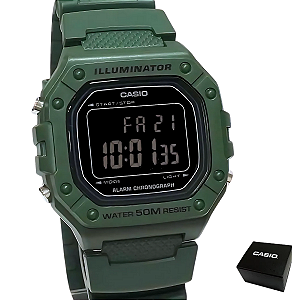 Relógio Casio Masculino Digital Illuminator W-218H-3BVDF