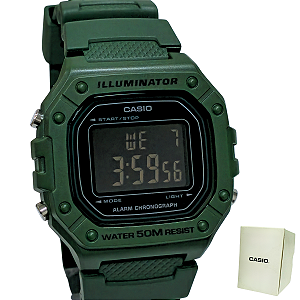 Relógio Casio Digital Illuminator Masculino W-218H-3BVDF
