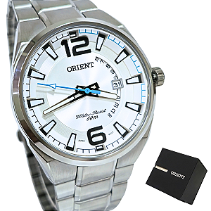 Relógio Orient Masculino Analógico Prateado MBSS1336 S2SX