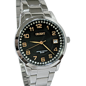 Relógio Orient Analógico Feminino Prateado Cristais FBSS1192 P2SX