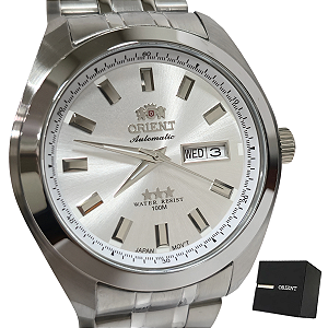 Relógio Orient Automático Masculino Prateado 469SS075NH S1SX