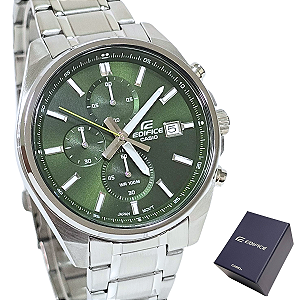 Relógio Casio Masculino Edifice Cronógrafo Prateado EFV-610D-3CVUDF