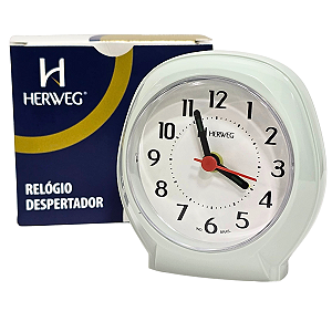 Relógio Despertador Herweg Quartz Verde Claro 2634 - 072