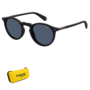 Óculos de Sol Polaroid Unissex Preto Fosco Polarizado PLD 2086/S 003 47C3 S