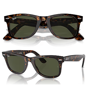Óculos de Sol Ray Ban Wayfarer Classic Tartaruga Tamanho 50
