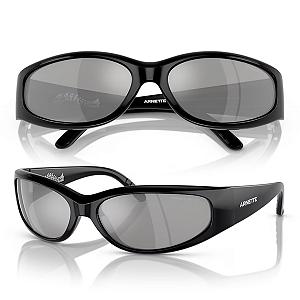 Óculos de Sol Arnette Catfish Preto Polarizado AN4302 Tamanho 62