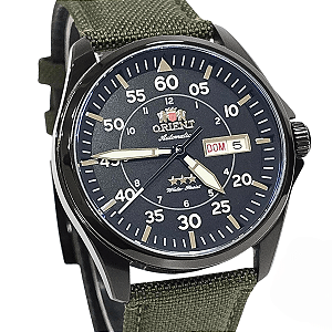 Relógio Orient Masculino Automático Preto Verde YN6PN009 P2EX