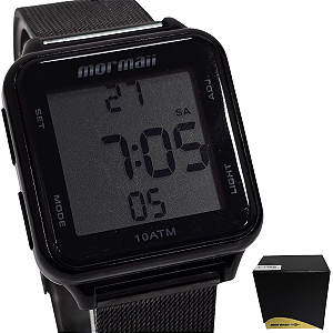 Relógio Mormaii Feminino Digital Preto MO21800B/8P