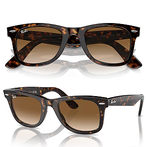 Óculos de Sol Ray Ban Wayfarer Classic Tartaruga Tamanho 50
