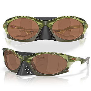 Óculos De Sol Oakley Plantaris Prizm Grey Matte Transp Fern OO9437
