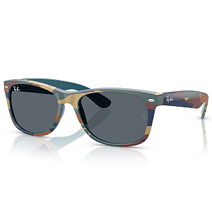 Óculos De Sol Ray Ban New Wayfarer Classic Blue Camu Tamanho 55