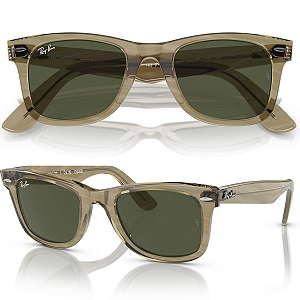 Óculos De Sol Ray Ban Wayfarer Change Green Tamanho 50