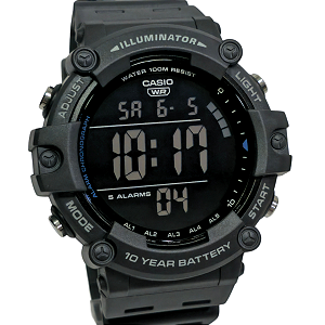Relógio Casio Digital Masculino Standard Cinza AE-1500WH-8BVDF