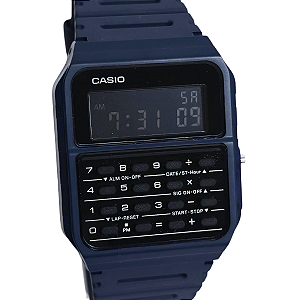 Relógio Casio Digital Calculadora 2 em 1 Azul CA-53WF-2BDF