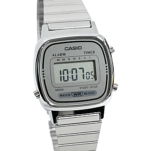 Relógio Casio Digital Vintage Mini Feminino LA670WA-7DF