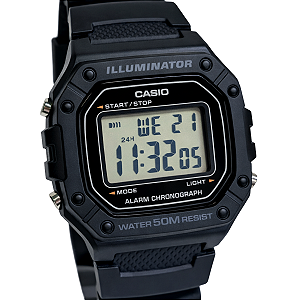 Relógio Casio Digital Esportivo Masculino Preto W-218H-1AVDF