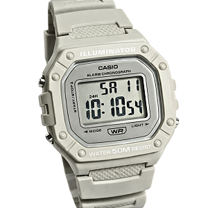 Relógio Casio Digital Esportivo Unissex Areia W-218HC-8AVDF