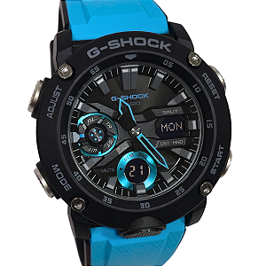 Relógio Casio Analógico e Digital G-Shock Masculino Azul GA-2000-1A2DR