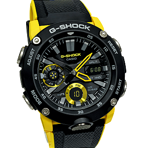 Relógio Casio Analógico e Digital G-Shock Masculino Amarelo GA-2000-1A9DR