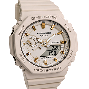 Relógio Casio Analógico e Digital G-Shock Feminino Rosa Claro GMA-S2100-4ADR