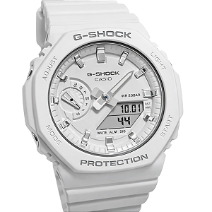 Relógio Casio Analógico e Digital G-Shock Feminino Branco GMA-S2100-7ADR