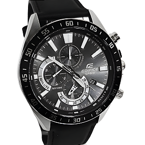 Relógio Casio Edifice Analógico Masculino Couro EFV-620L-1AVUDF