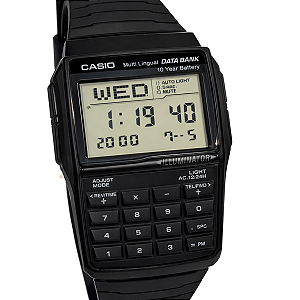 Relógio Casio Digital Calculadora Masculino Prateado DBC-32-1ADF