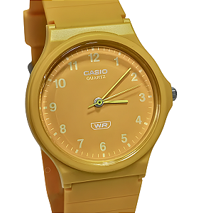 Relógio Casio Analógico Unissex Pop Amarelo MQ-24B-9BDF