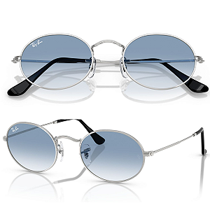 Óculos De Sol Ray Ban Oval Flat Lenses RB3547 Tamanho 54