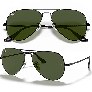 Óculos De Sol Ray Ban Aviator Metal ll RB3689 Tamanho 62