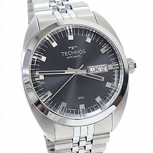 Relógio Technos Masculino Automático Prateado 8205OO/1P