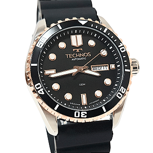 Relógio Technos Masculino Automático Bicolor Silicone 8205PB/2P