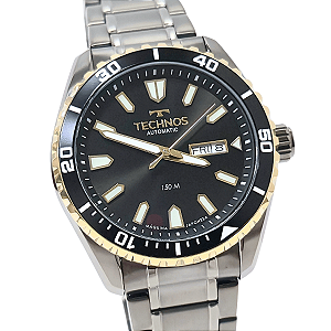 Relógio Technos Masculino Automático Bicolor Diver 8205PC/1P