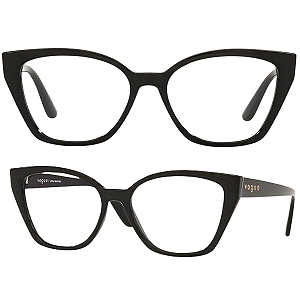 Armação Para Óculos De Grau Vogue Borboleta VO5416L Tamanho 55