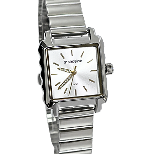 Relógio Mondaine Analógico Feminino Quadrado Cristais 32218L0MVNE3